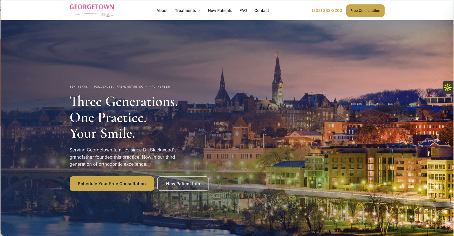 Georgetown Orthodontics homepage