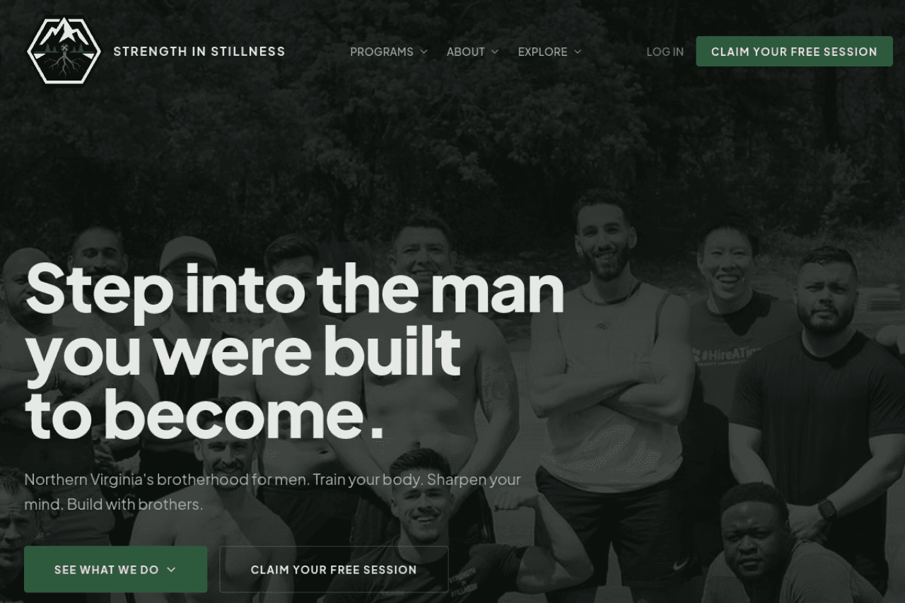 Strength in Stillness homepage